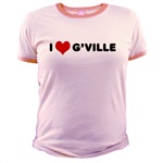 I Love G'ville Jr. Ringer T-Shirt